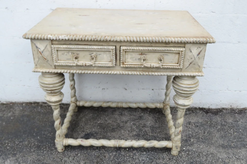 Guildmaster Shabby Chic Envejecido Pintado Tallado Husillo Piernas Buffet 5995 Foto 2 de 4
