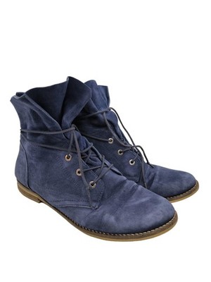 DEERBERG Schnür-Stiefeletten Damen Stiefeletten Gr. DE 40 blau Casual-Look