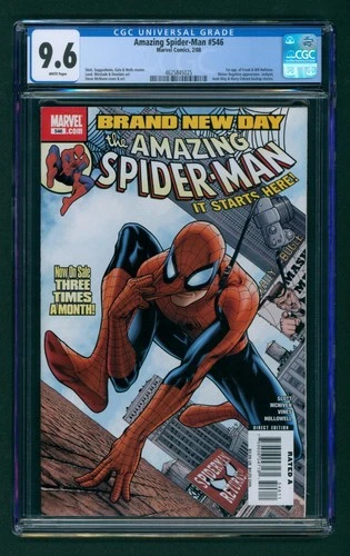 Amazing Spider-Man #546 (2008) CGC 9.6 White! 1st Jackpot! 1st Mister Negative!