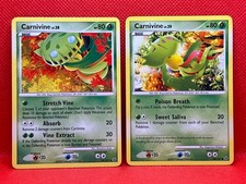 Pokémon TCG Carnivine LV.38 43/127 & Carnivine Lv.39 68/127 Platinum Non Holo