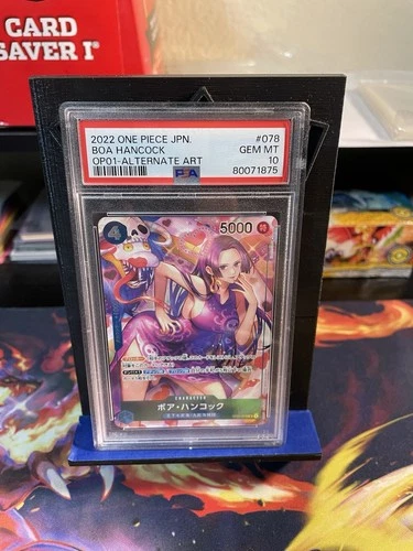 One Piece PSA 10 Japanese Boa Hancock Alternate Art OP01-078