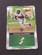 Khalen Saunders 2025 Uno Elite Alt Jerseys Green Foil #151 New Orleans Saints