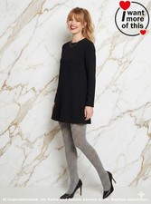 Wolford Tripp · Strumpfhose Tights Collant · Opaque Silber Grau Muster · Medium