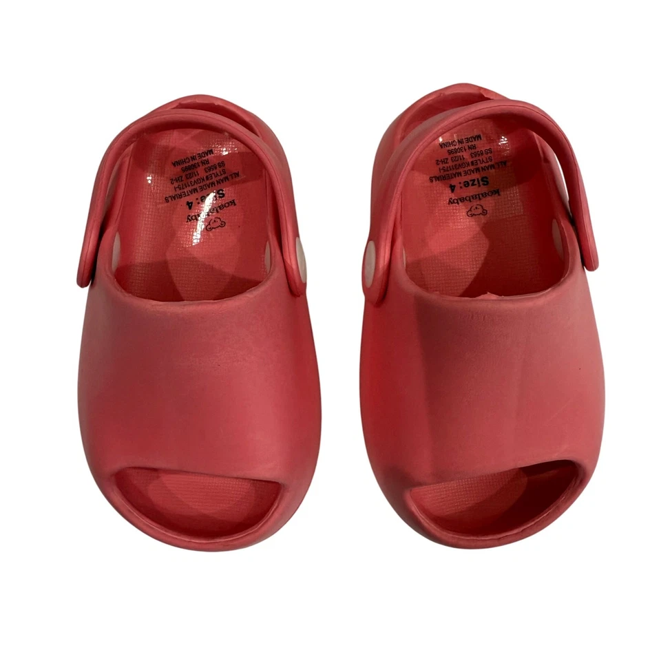 Sandálias Koala Baby Toddler EVA Cloud Slide em Coral, Tamanho 4 - Imagem 2 de 4