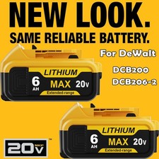 2Pack Replacement For DeWalt 20V Max 6.0AH Lithium Ion Battery DCB206 DCB200-2