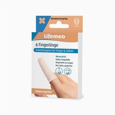Lifemed Fingerlinge Universalgröße Classic 6 Stück für Pflaster Finger und Füße