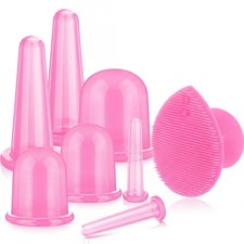 Silicone Facial Cupping Set, Vacuum Massage Cup Kit for Body, Face, Neck, Back