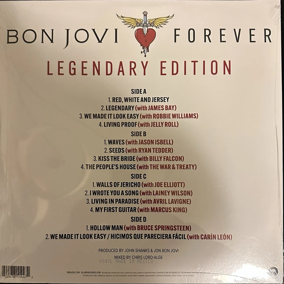 Bon Jovi Forever (Legendary Edition) (Vinyl) 12" Album - Image 2 of 2