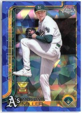 Mason Miller Gold (RC) Rookie Cup Card 2025 Topps Chrome Sapphire 142. rookie card picture
