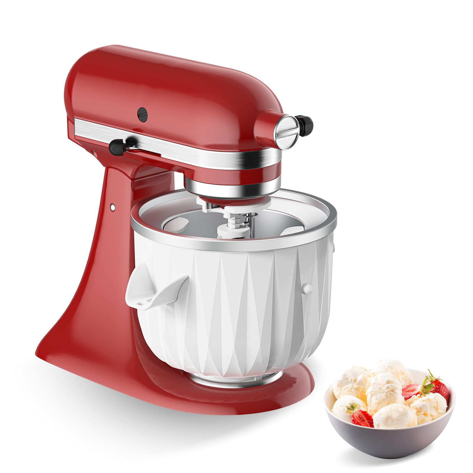KitchenAid Stand Mixer Ice Cream Maker Attachment with Freezing Bowl  