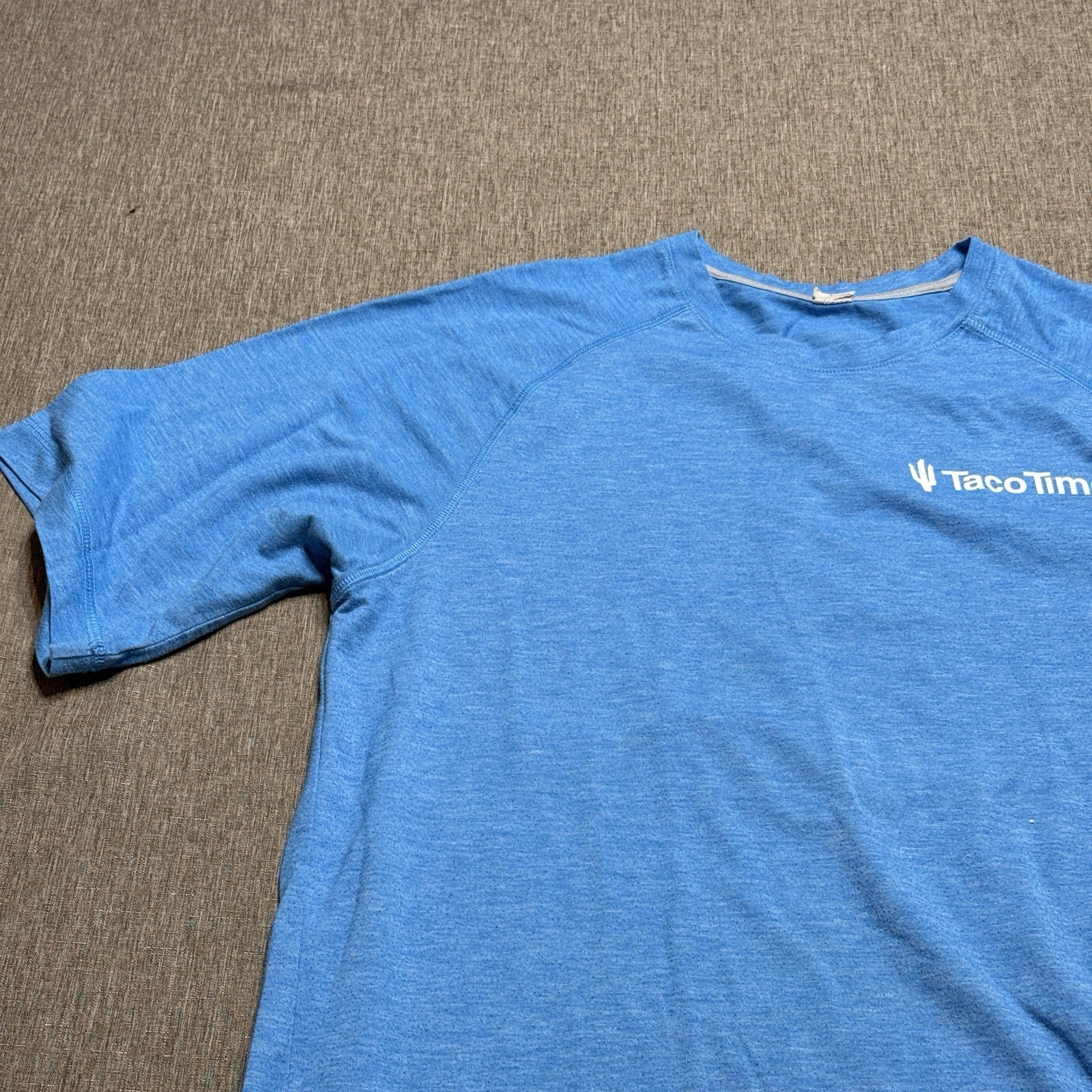 Taco Time Employee Uniform T-Shirt Mens Large Summer Time is Taco Time