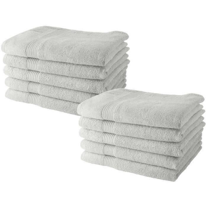Serviettes de toilette TODAY coton pour la salle de bain des invités et le sport