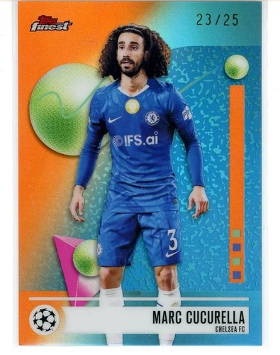 2025-26 Topps Finest UEFA Marc Cucurella Orange #23/25 (RC)