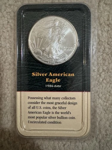 1999 American Silver Eagle 1 oz .999 Silver BU – Littleton Showpak Original