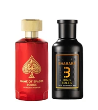 Game of Spades Rouge Extrait 3.4oz + Bharara King Soleil EDP 3.4oz Unisex Set