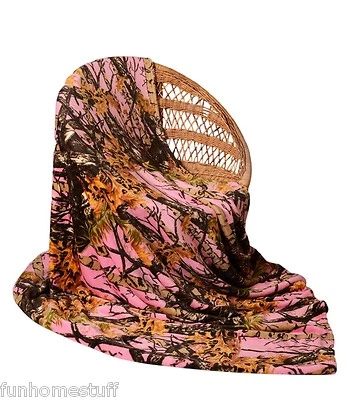 REGAL COMFORT PINK CAMO Camouflage Woods Luxury Twin Soft Fleece CASHMERE Blanket Twin Throw