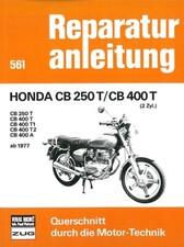 Honda CB250T & CB400T  Reparaturanleitung Reparaturbuch/Handbuch/Wartung/Buch