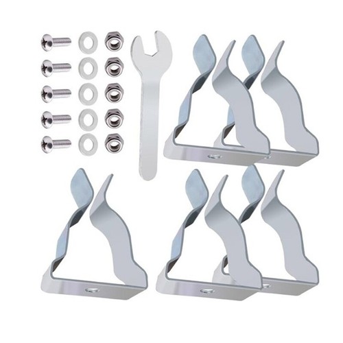 5Pcs Basement Window Well Cover Clip Egress Cover Spring Clip With Screws - Picture 7 of 8