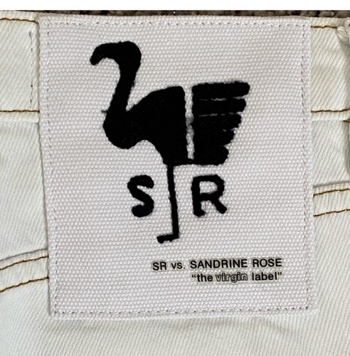 Neu mit Etikett Sandrine Rose x Free People hohe gerade Beinjeans weiß unverbindliche Preisempfehlung des Herstellers 172 $ - Bild 8 von 10