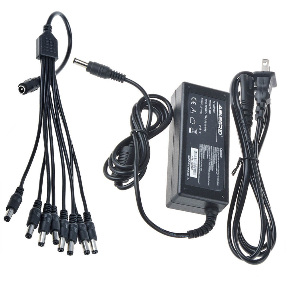 Alimentatore Switching 12v Alimentatore 12VDC 5A Per Telecamere Di Sicurezza CCTV, DVR, Compatibile Con Zmodo, Q-See, Altri Alimentatore Telecamere Sicurezza - Foto 10