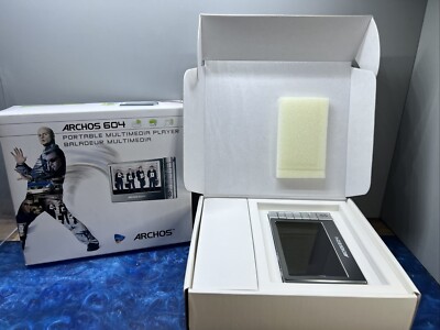 Archos 604 WiFi Silver (30 GB) Digital Media Player New Open Box
