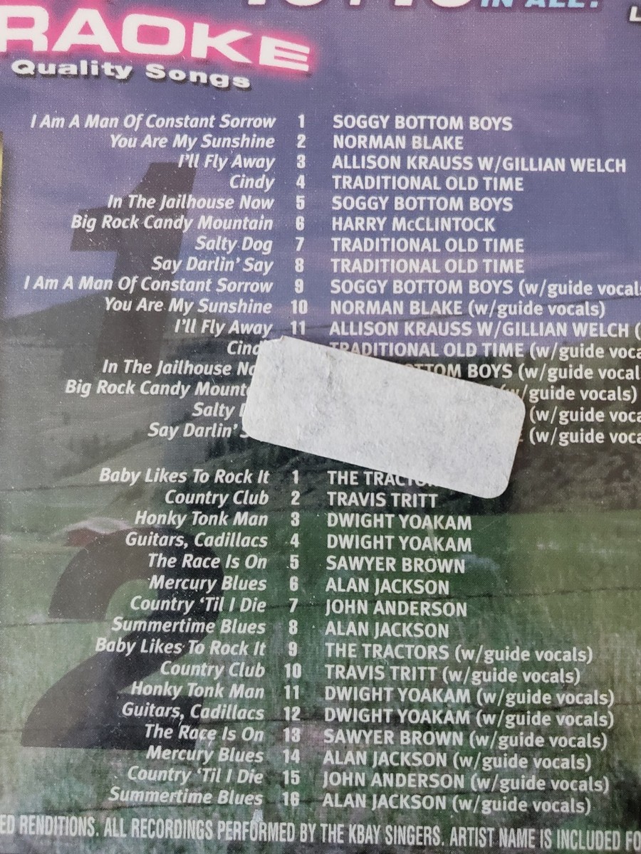 2 Pack KARAOKE COUNTRY NEW CD set CD+G (MX12) 610017446427| eBay