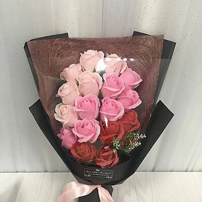 Flone 18pcs Creative Scented Artificial Soap Flowers Rose Bouquet Gift Box - Bild 17 von 19