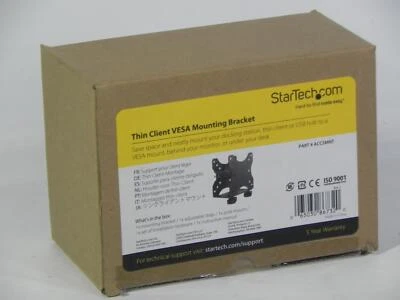 StarTech Thin Client Mount VESA Wall Mounting Bracket ACCSMNT Black NEW SEALED