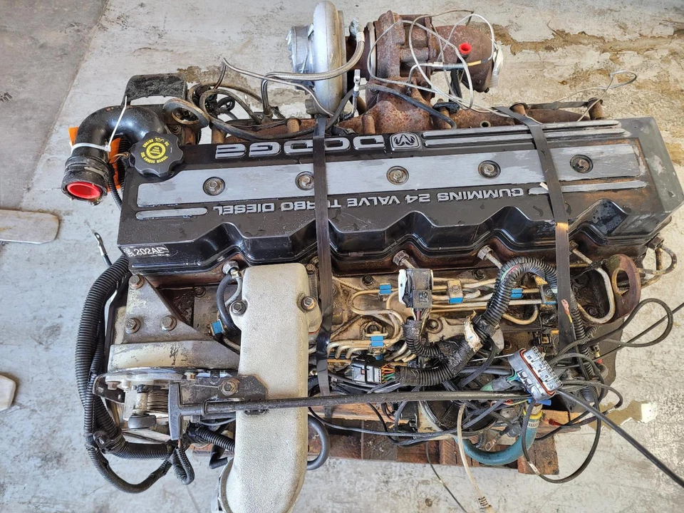 2002 DODGE RAM 2500 PICKUP Engine 6-360 (5.9L CUMMINS), AT (VIN 6, 8th digit) 02 - Image 3 of 4