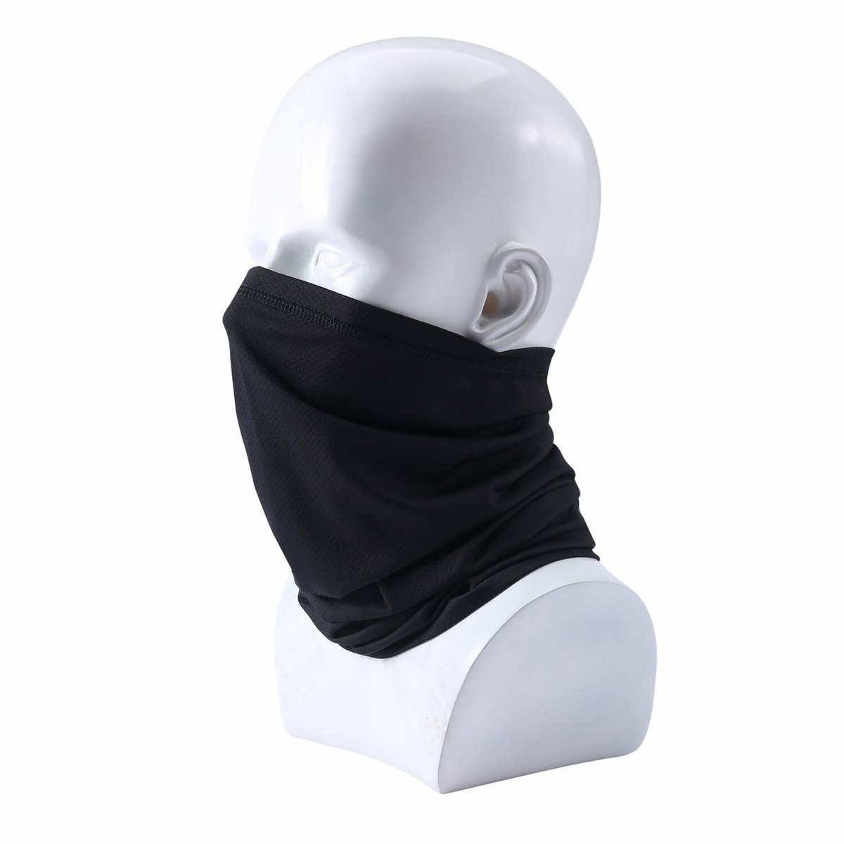 Maschera Viso/scaldacollo Unisex Nero | Bandana Protezione UV Per Viaggi E Trekking