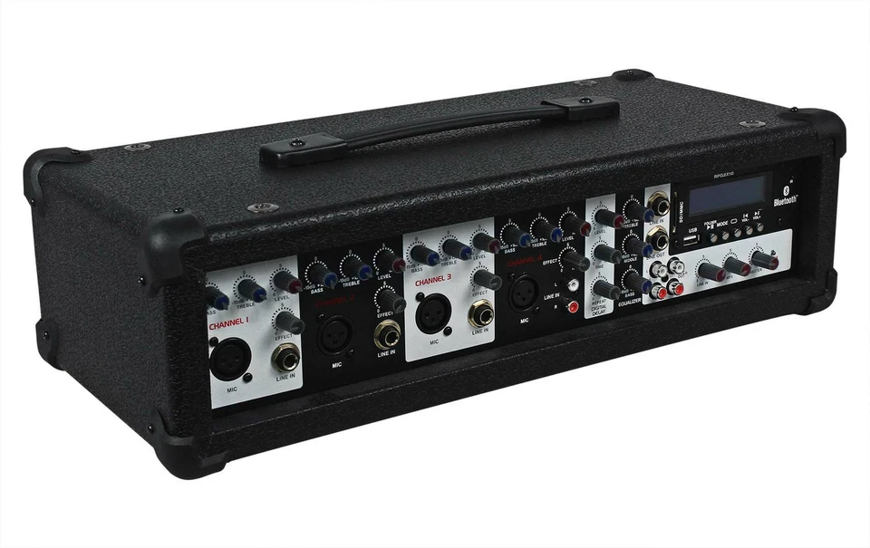 Rockville 800w Powered 4 Channel Mixer/Amplifier w Bluetooth/EQ/Effects - Image 2 of 3