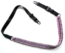 60" Tactical Paracord Gun Rifle Bow Shotgun Sling 1 or 2 Point w/QD COTTON CANDY