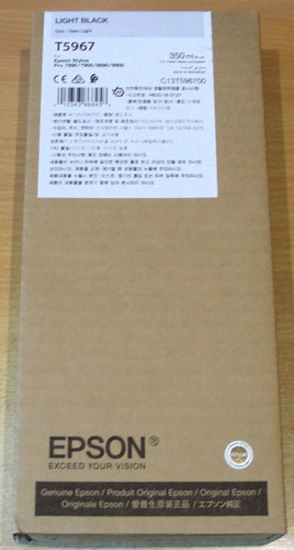 Original Epson T5967 Light Black Patrone ORIGINAL 350ml Tinte ungeöffnet datiert 2022 - Bild 4 von 4