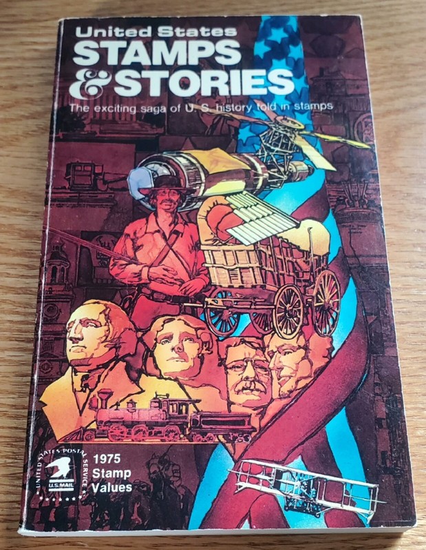 1975 Vintage United States Collector Stamps & Stories Paperback Book