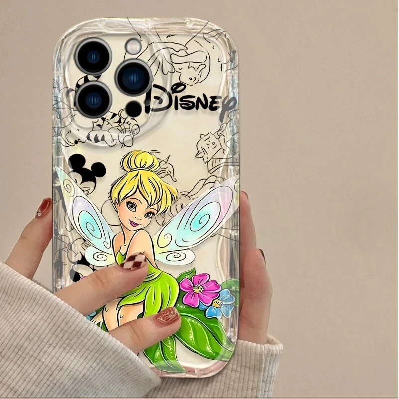 Funda de teléfono Disney Princess transparente 3D onda para iPhone 16 15 14 13 12 Plus Pro Max Foto 3 de 4