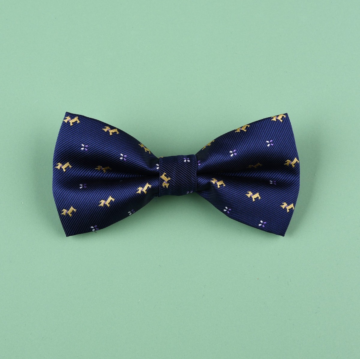 Mens Fun Yorkie Blue Casual Bow Tie Semi Formal Wedding Party Fashion Cute  Dog