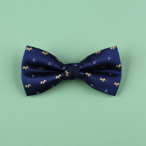 Mens Fun Yorkie Blue Casual Bow Tie Semi Formal Wedding Party Fashion Cute Dog - Picture 1 of 1