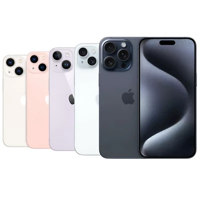 Apple iPhone 15/15 Pro/16/16 Pro Max/14/13/12 Unlocked Smartphone Pristine A++ - Image 1 of 4