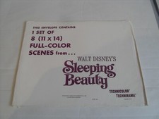 Sleeping Beauty US Lobby Cards 1970 RR - Set Of 8 With Envelope - Walt Disney
