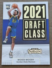 2021-22 Contenders Moses Moody 2021 Draft Class RC #14 Golden State Warriors NBA