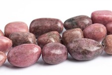 8-10MM Pink Rhodonite Pebble Nugget Grade AAA Natural Loose Beads