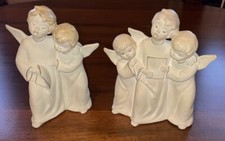 Pair Of VTG Choir Boy Angel Musical &lsquo;Oh Come All ye Faithful' Christmas Japan