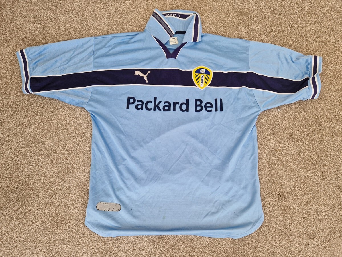 RARE VINTAGE LEEDS UNITED 1999-2000 MENS L LARGE AWAY FOOTBALL SHIRT PUMA