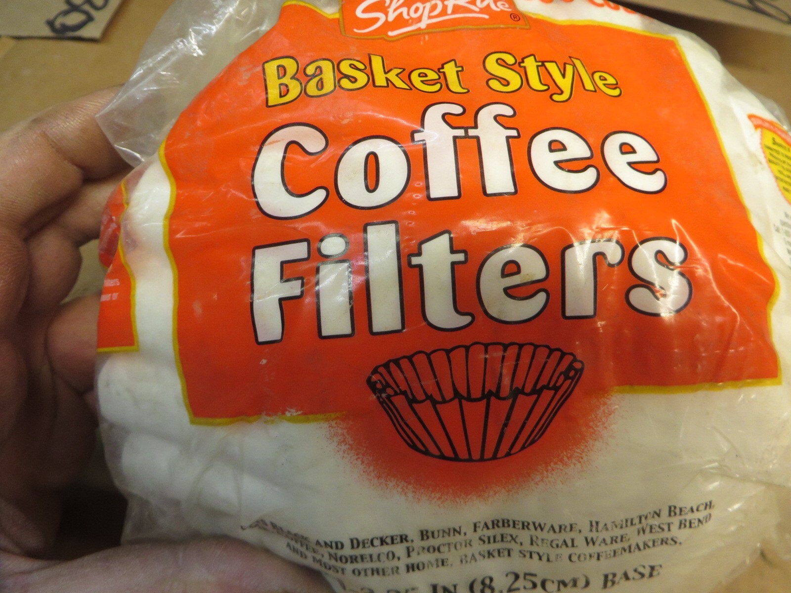Filter 500 Pack Basket Style- 3.25" Base New Unused
