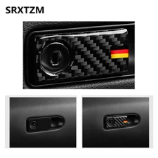True Carbon Fiber Co-pilot Storage Box Handle Bowl Decals For Mercedes Benz W205