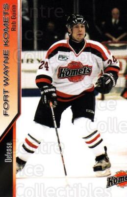 2004-05 Fort Wayne Komets Choice #5 Rob Guinn