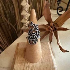 Stainless Steel Rose Ring