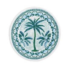 Abyss Fili Bath Rug, 31" Round, NWT