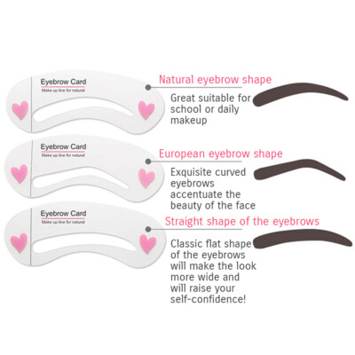 BIOAQUA Brow Class Eyebrow Card Modeling Makeup Pencil Brush 3 Forms