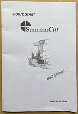 SummaCut Vinyl Cutting Machine Plotter Quick Start Manual Multilingual M19959 R3
